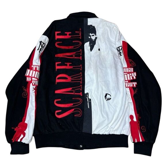 Vintage Scarface Jeff Hamilton Varsity Jacket Large - Picture 8 of 12